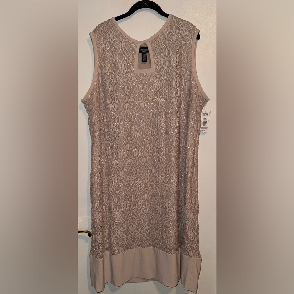 R&M Richard’s Dress Ivory/Taupe